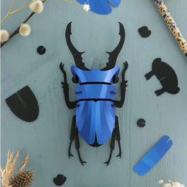 Assembli DIY 3D Vliegend Hert Cobalt Blue