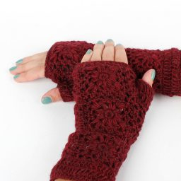 Sjaal Met Verhaal Handwarmers Bordeaux