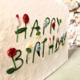 Räder Kaart Happy Birthday Paper Flowers
