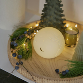 Räder Porselein Lichtbol Winter Night LED