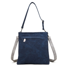 Hi-di-hi Tas King Shopper Grey Navy Blue