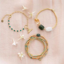 A Beautiful Story Armband Flowing Aventurijn