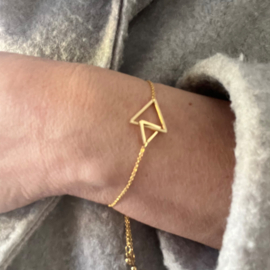 Armband Triangle Goud / Zilver