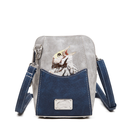 Hi-di-hi Tas Little Paradise Grey Navy Blue