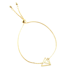 Armband Triangle Goud / Zilver