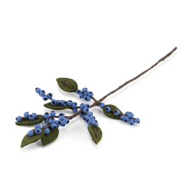 Sjaal Met Verhaal Tak Bes Vilt Blauw
