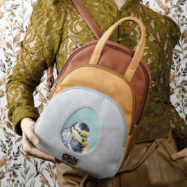 Hi-di-hi Tas Eggy Light Grey Orange Red