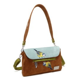 Hi-di-hi Tas Twiggle Cognac Light Blue