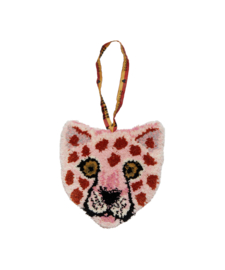 Doing Goods Dierenkop Hanger Pinky Luipaard Wol