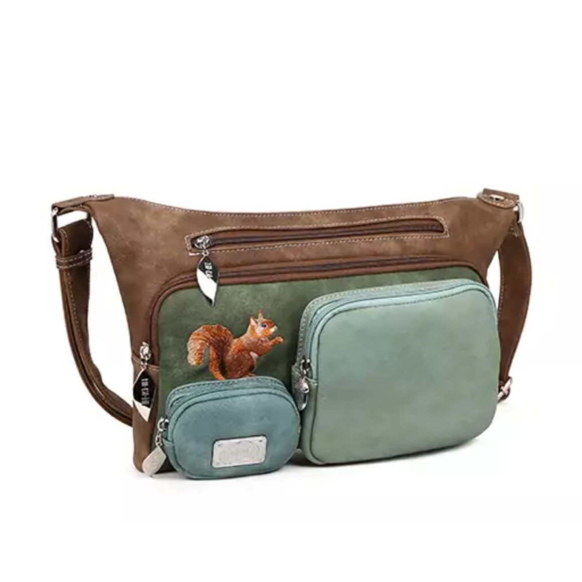 Hi-di-hi Tas Squirrel Dark Brown Multicolor