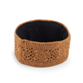 Sjaal Met Verhaal Haarband Granny Square Cognac