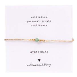 A Beautiful Story Armband Iris Card Aventurijn