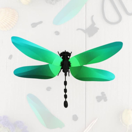 DIY 3D Anisoptera Libelle Carribean Green