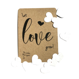 Bloom Your Message Bloeikaart Let Love Grow