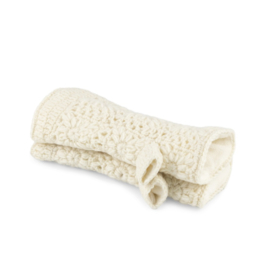 Sjaal Met Verhaal Handwarmers Granny Square Crème