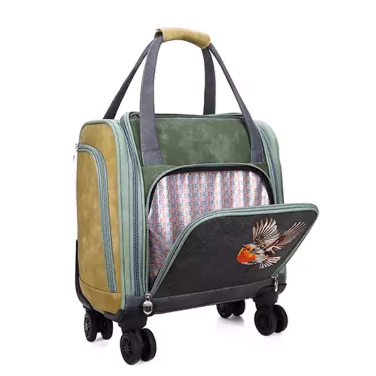 Hi-di-hi Trolley Voyage Dark Green Dark Grey