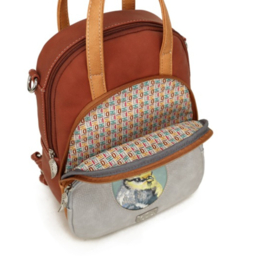 Hi-di-hi Tas Eggy Light Grey Orange Red