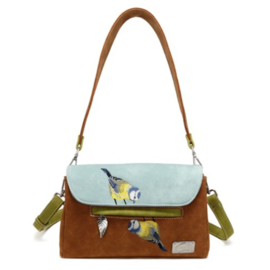 Hi-di-hi Tas Twiggle Cognac Light Blue