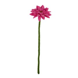 Sjaal Met Verhaal Gerbera Vilt Fuchsia