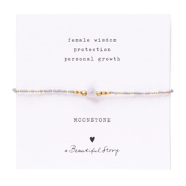 A Beautiful Story Armband Iris Card Maansteen