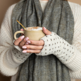 Sjaal Met Verhaal Handwarmers Lovely Beige