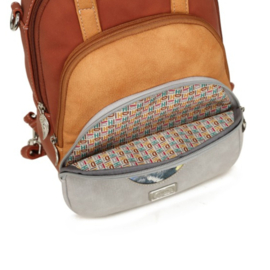 Hi-di-hi Tas Eggy Light Grey Orange Red