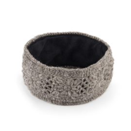 Sjaal Met Verhaal Haarband Granny Square Taupe