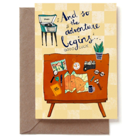 Reddish Design Kaart The Adventure Begins