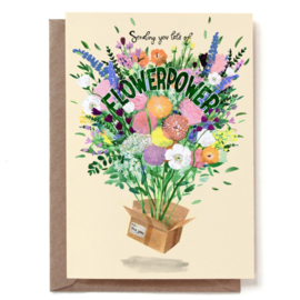 Reddish Design Kaart Flower Power