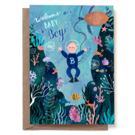 Reddish Design Kaart Welcome Baby Boy