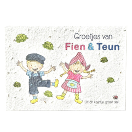 Bloom Your Message Groeikaart Fien & Teun Groetjes