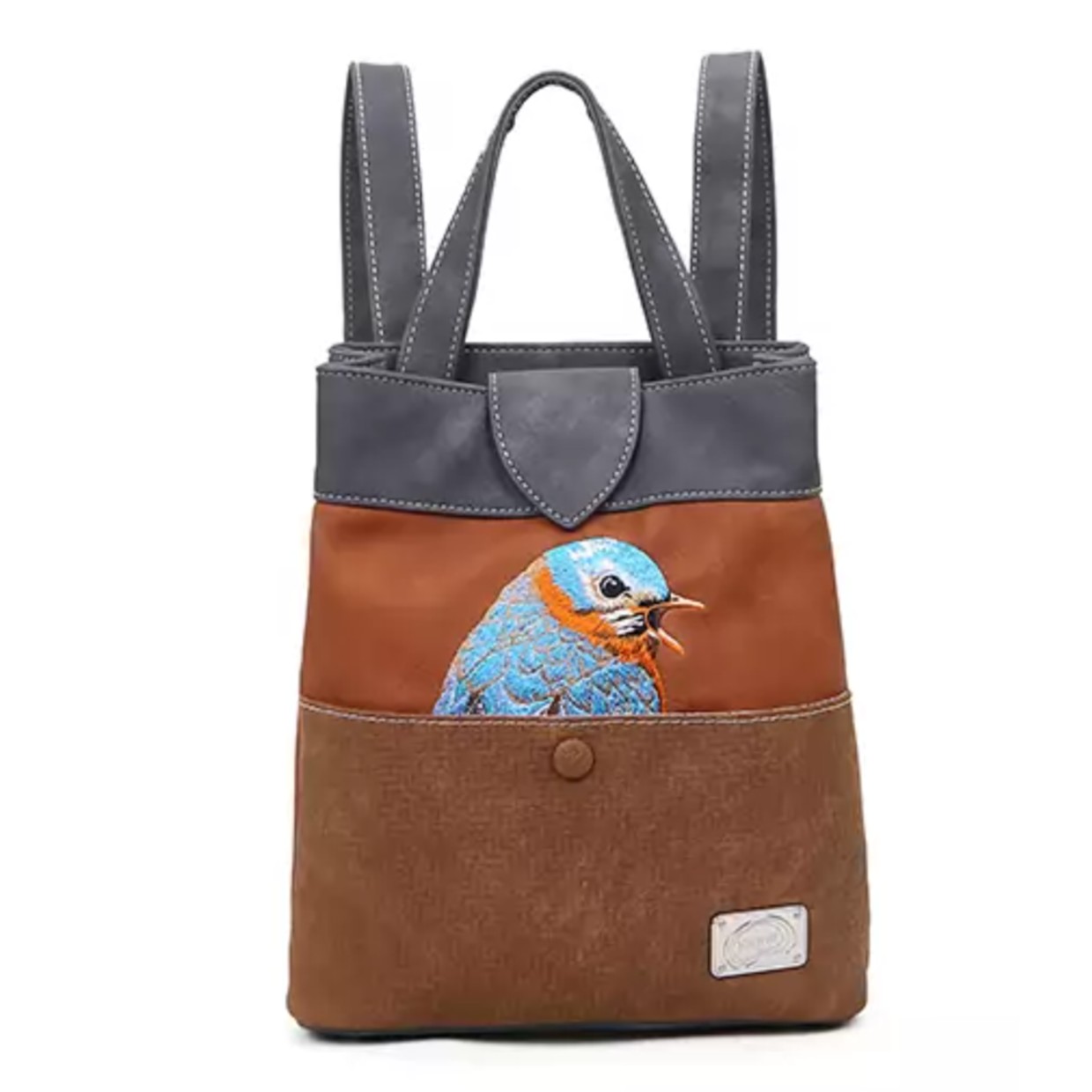 Hi-di-hi Tas Song Song Cognac Dark Grey