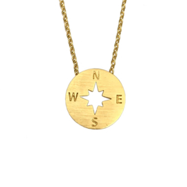 Ketting Compass Goud