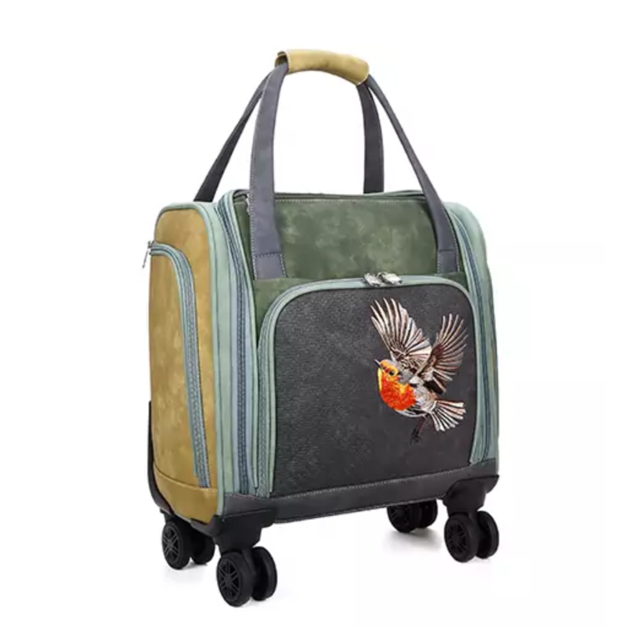 Hi-di-hi Trolley Voyage Dark Green Dark Grey
