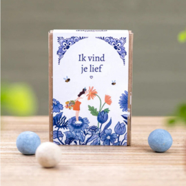 Blossombs Bloembommetjes Ik Vind Je Lief Gift Box Mini