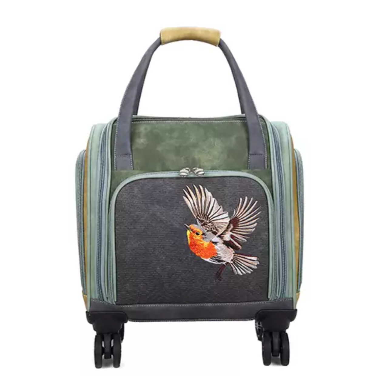 Hi-di-hi Trolley Voyage Dark Green Dark Grey