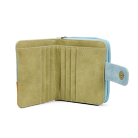 Hi-di-hi Portemonnee Little Magpie Light Blue Orange Green