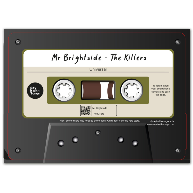 Say It With Songs Kaart The Killers Mr Brightside