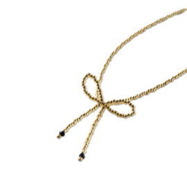 A Beautiful Story Ketting Wishful Zwarte Onyx Goud