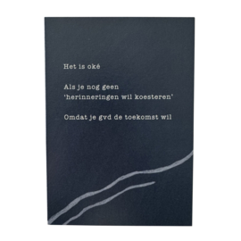 Verlieskunst Kaart Nog Geen Herinneringen Koesteren