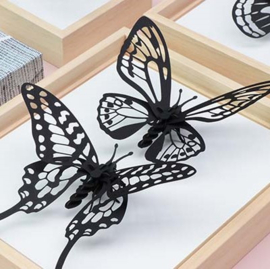 Assembli DIY 3D Swordtail Vlinder Black