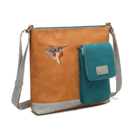 Hi-di-hi Tas Quack Orange Petrol