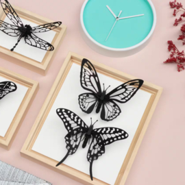 Assembli DIY 3D Birdwing Vlinder Zwart