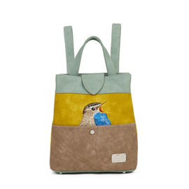Hi-di-hi Tas Song Song Brown Ocher Light Blue