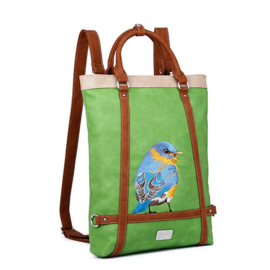 Hi-di-hi Tas Bluebird Green Beige