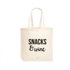 Beezonder Tote Bag Snacks & Wine