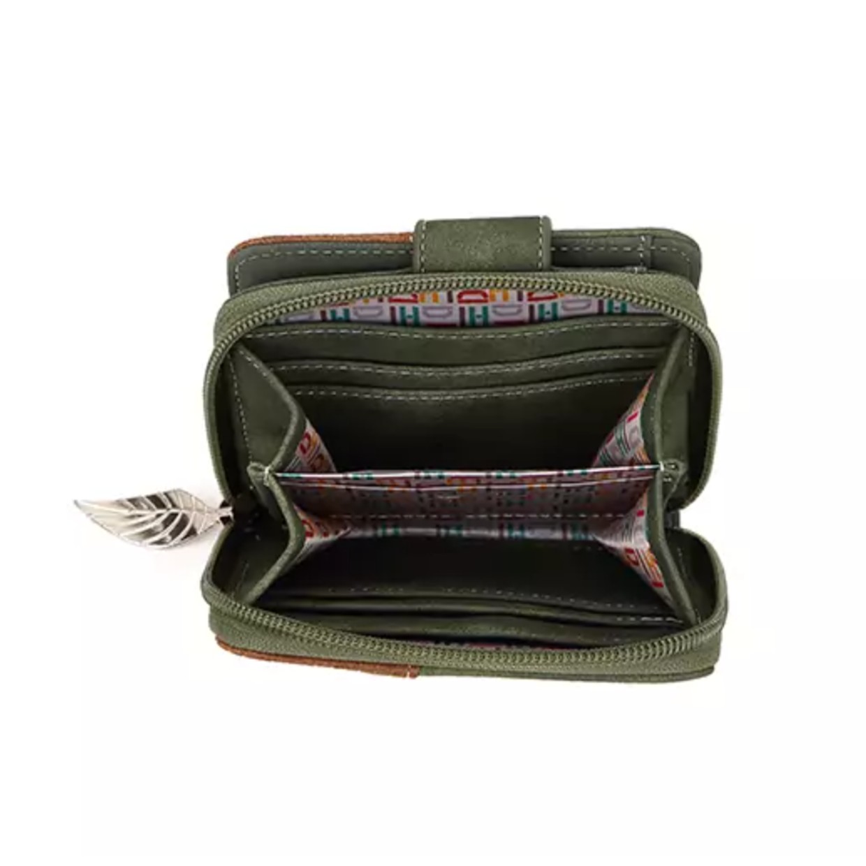 Hi-di-hi Portemonnee Little Magpie Dark Green Cognac