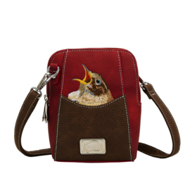 Hi-di-hi Tas Little Paradise Red Brown