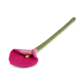Sjaal Met Verhaal Calla Vilt Magenta