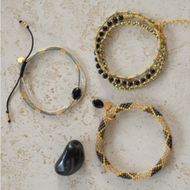 A Beautiful Story Armband Effort Zwarte Onyx